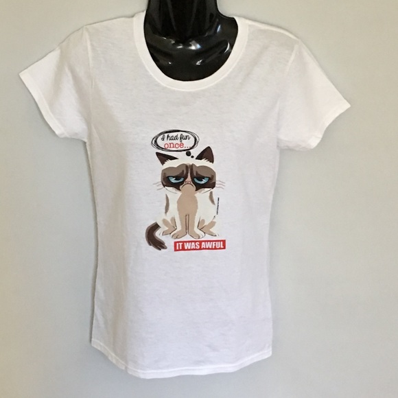 Grumpy Cat T-shirt Graphic SS Sz S Tee New - Picture 1 of 4